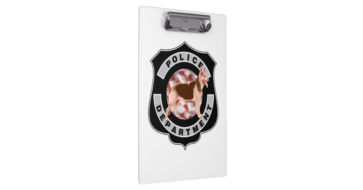 K9 Police Officers Clipboard Zazzle