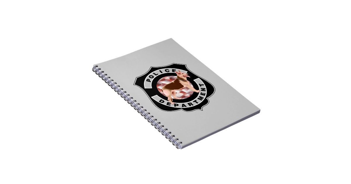 K9 Police Officers Notebook Zazzle