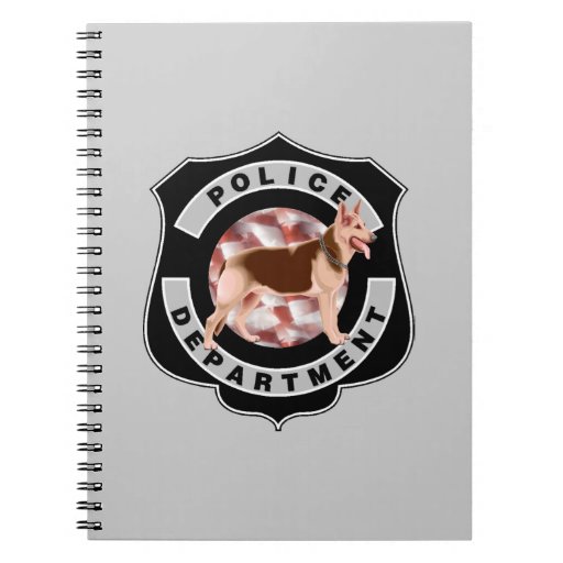 K9 Police Officers Notebook Zazzle