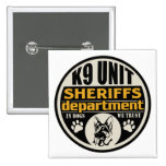 K9 Unit Sheriff's Department Pinback Buttons