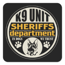 K9 Unit Sheriff's Department Stickers
