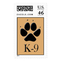 K-9 Canine Track Pawprint Stamp