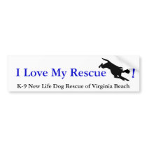 K-9 New Life Bumper Sticker bumper stickers