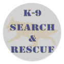 K-9 Search and Rescue GSD stickers by dogplay K-9 Search and Rescue GSD stickers