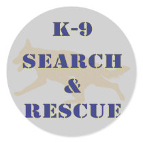 K-9 Search and Rescue GSD stickers by dogplay K-9 Search and Rescue GSD stickers