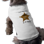 K-9 Sheriff's Deputy Tank Top Pet Tshirt