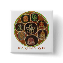 K A R U N A    Reiki  Emblem Buttons