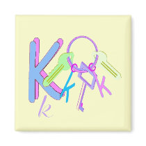 K - Alphabet Magnet by elenaind K - Alphabet Magnet