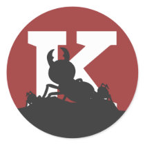 "K" Ant Sticker - Large stickers