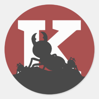 "K" Ant Sticker - Small