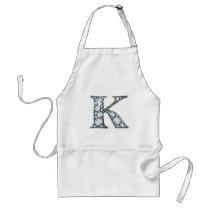 "K" Diamond Bling Apron