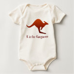 K is for Kangaroo Baby t-shirts