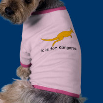 K is for Kangaroo pet clothing