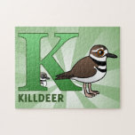 K is for Killdeer Jigsaw Puzzle
