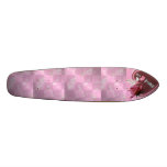 K ♥K ♥raftZ ♥ Glitery Pink Heart &amp; Dove DeZigner Custom Skate Board