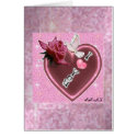 K ♥K ♥raftZ ♥ Glitery Pink Heart & Dove DeZignZ cards