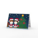 K&K Sock Monkey Christmas Greeting Card