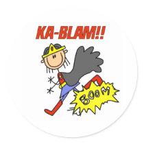 Ka Blam Girl Hero stickers by stick_figures Ka Blam Girl Hero stickers