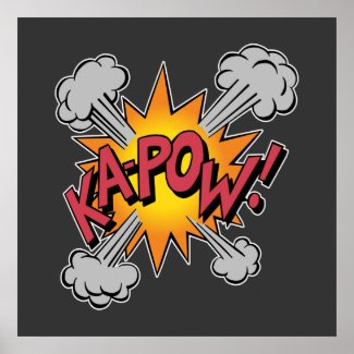 Ka Pow! Cartoon print