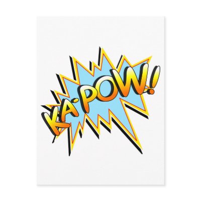 Ka-Pow Post Cards by TheCrewDesigns