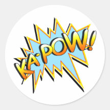 Ka-Pow Round Sticker