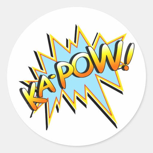 Ka-Pow Round Sticker