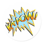 Ka-Pow Round Sticker