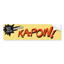 KA-POW! sticker bumper stickers