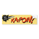 KA-POW! sticker Bumper Stickers