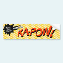 KA-POW! sticker bumper stickers