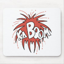 Kaboom! mousepads by alternateworlds Kaboom! mousepads