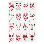 Kabuki Makeup Design cards