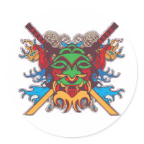 Kabuki Mask stickers