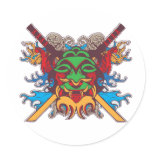 Kabuki Mask stickers