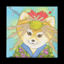 Kabuki Shiba Inu magnet