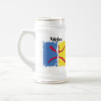 Kabylia flag Dirty 3 Box Stein mugs by zarouri Kabylia flag Dirty 3 Box Stein mugs