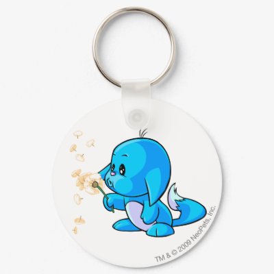 Kacheek Blue Key Chain by neopets