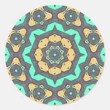 Kadeidoscope 6 round sticker