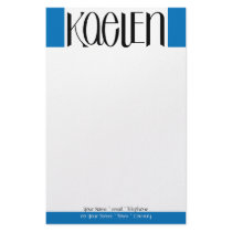 Kaelen black Stationery