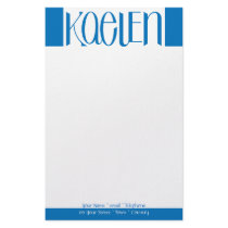 Kaelen blue Stationery