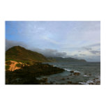 kaena point sunset oahu posters