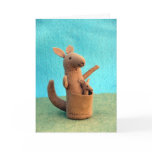 kangaroon, baby, animal, puppet, finger puppet,