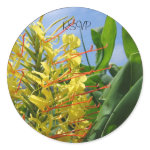Kahili Ginger Wedding Envelope Seals/ Stickers sticker
