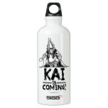 Kai is Coming! Aluminum Water Bottle