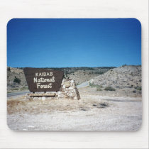 Kaibob National Forest Sign mousepads