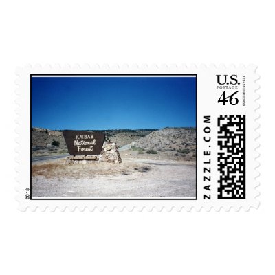 Kaibob National Forest Sign Postage by hikingviking