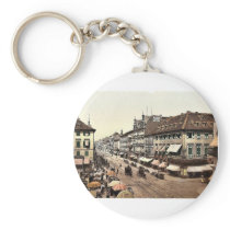 Kaiser Strasse, Karlsruhe, Baden, Germany classic Keychain