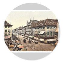 Kaiser Strasse, Karlsruhe, Baden, Germany classic Round Stickers