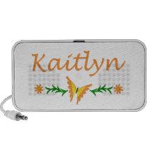 Kaitlyn (Orange Butterfly) Laptop Speaker