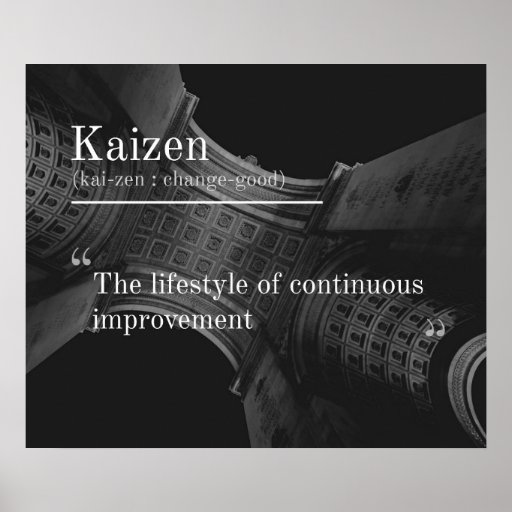 Kaizen (Continuous Improvement) Poster Zazzle